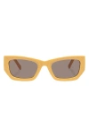 Le Specs Beachcomber 52mm D-frame Sunglasses In Wheat