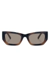Le Specs Beachcomber 52mm Polarized D-frame Sunglasses In Tort