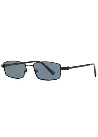 Le Specs Bizarro Rectangle-frame Sunglasses In Grey