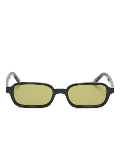 Le Specs 长方形镜框眼镜 In Black