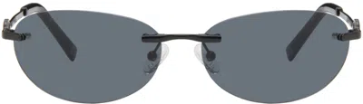 Le Specs Black Slinky Sunglasses In Lsp2352242