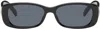 Le Specs Womens Mat Blk Coal Smoke Mono Unreal! Rectangular-frame Acetate Sunglasses