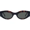 Le Specs Body Bumpin' Ii 50mm Oval Sunglasses In Tort
