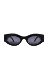 Le Specs Body Bumpin Ii Sunglasses In Black Smoke Mono