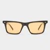Le Specs Broski In Black Amber Tint
