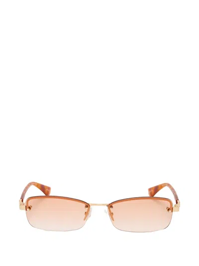 Le Specs Browline Sunglasses In Gold