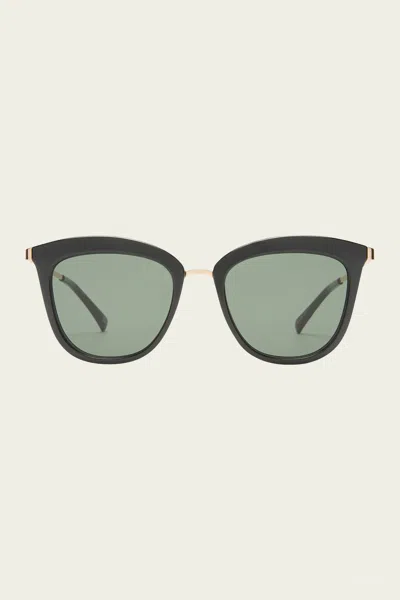 Le Specs Caliente Cat-eye Sunglasses In Black Gold