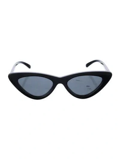 Pre-owned Le Specs Cat-eye Tinted Sunglasses In Black