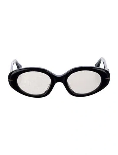 Pre-owned Le Specs Cat-eye Tinted Sunglasses In Black