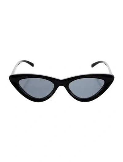 Pre-owned Le Specs Cat-eye Tinted Sunglasses In Black