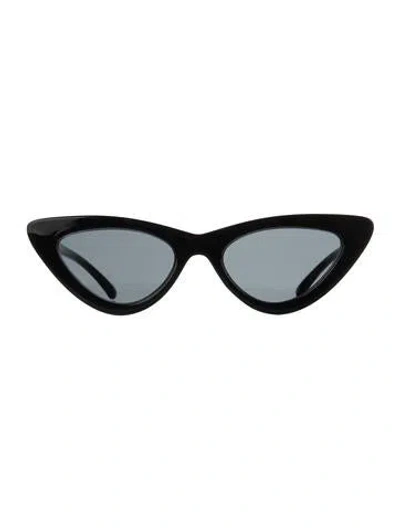 Pre-owned Le Specs Cat-eye Tinted Sunglasses In Black