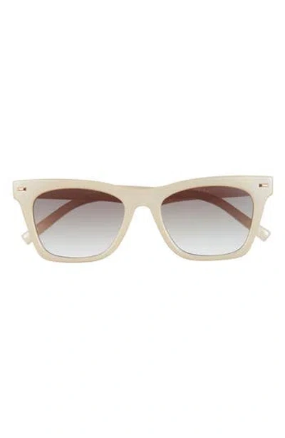 Le Specs Chante 53mm Gradient Square Sunglasses In Neutral