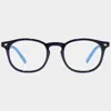 Le Specs Club Royale In Blue Light Black