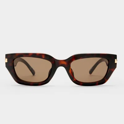 Le Specs Cubito + In Brown