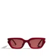 Le Specs Cubito Cat Eye Sunglasses In Red