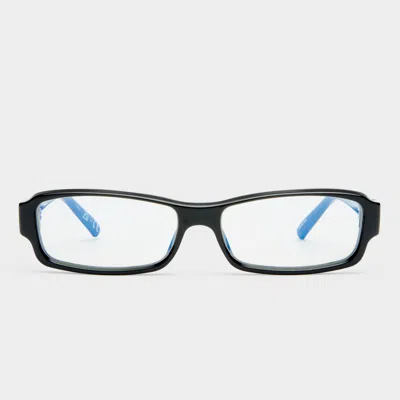 Le Specs Dial Tone In Black Blue Light Lens