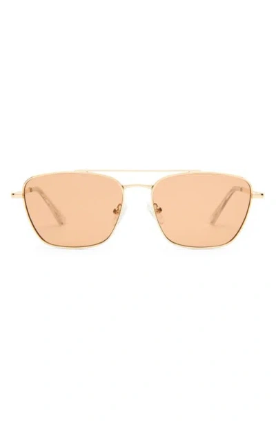 Le Specs Diametric Ii Gradient Navigator Sunglasses In Gold