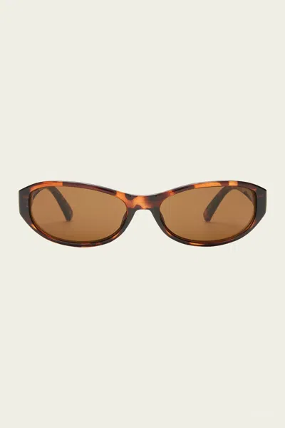 Le Specs Don't Cha Oval Sunglasses In Tort