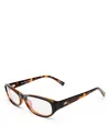 Le Specs Don't Cha Rectangular Blue Light Glasses, 56mm In Brown