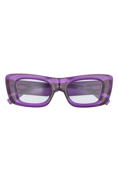 Le Specs Dopamine Limited Edition Cat Eye Sunglasses, 50mm In Purple