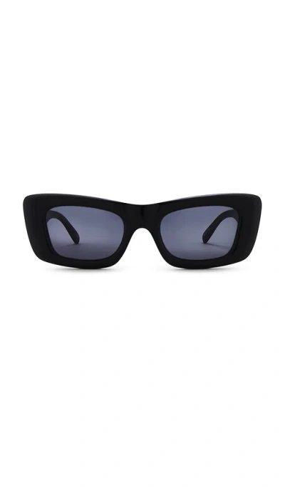 Le Specs Dopamine Sunglasses In Black Smoke Mono
