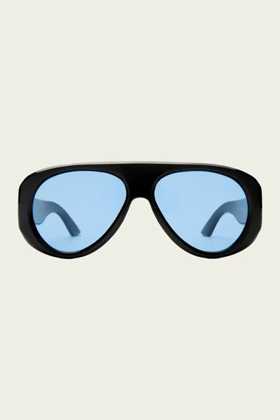 Le Specs Dream Boat Aviator Sunglasses In Black