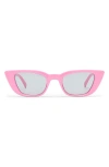 Le Specs Dream Lover Cat Eye Sunglasses, 50mm In Rouge Pink/smoke Tint