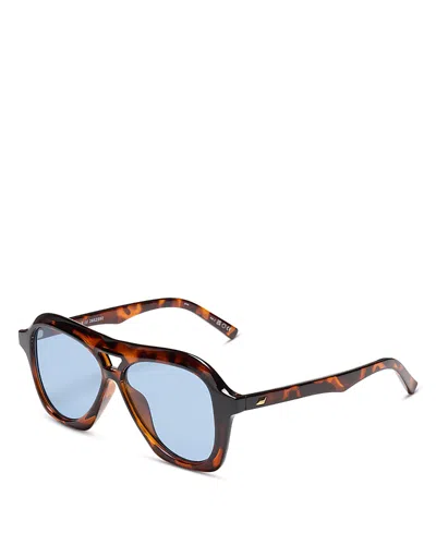 Le Specs Drizzle Aviator Sunglasses, 56mm In Multi