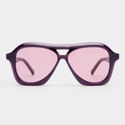 Le Specs Drizzle In Deep Plum