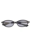 Le Specs Duskfall 55mm Oval Sunglasses In Black