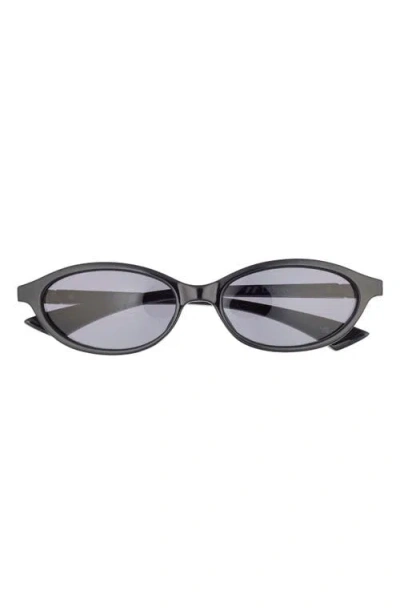 Le Specs Duskfall 55mm Oval Sunglasses In Black