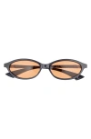 Le Specs Duskfall 55mm Oval Sunglasses In Brown