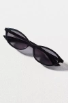 Le Specs Duskfall Small Oval Sunglasses In Black