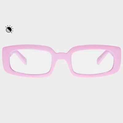 Le Specs Dynamite Transition Lenses In Metallic Pink