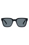 Le Specs Elixir 52mm Polarized Square Sunglasses In Black