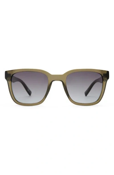 Le Specs Elixir 52mm Polarized Square Sunglasses In Green