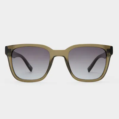 Le Specs Elixir 52mm Polarized Square Sunglasses In Green