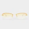 Le Specs Enigmatic In Gold Ivory