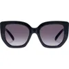 Le Specs Euphoria 52mm Gradient Square Sunglasses
