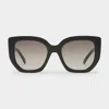 Le Specs Womens Black Euphoria Square-frame Polyethylene Sunglasses In Black