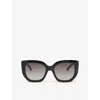 Le Specs Womens Black Euphoria Square-frame Polyethylene Sunglasses In Black