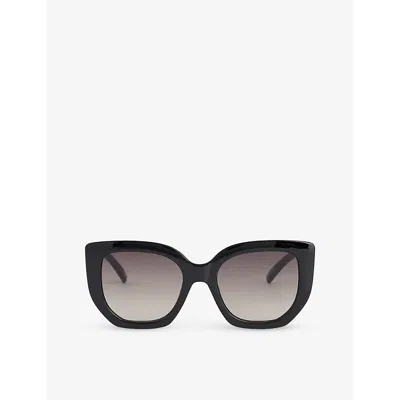 Le Specs Womens Black Euphoria Square-frame Polyethylene Sunglasses