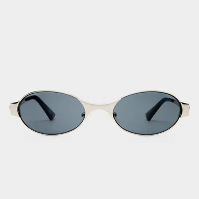 Le Specs Frostbite In Silver Smoke Mono