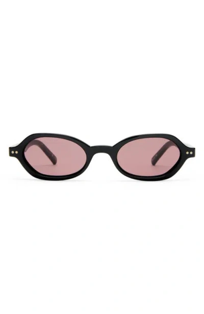 Le Specs Gender Inclusive Foundry 52mm Rectangular Sunglasses In Black