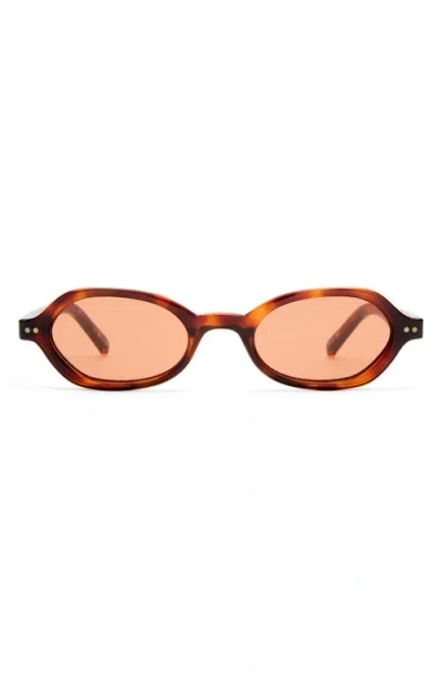 Le Specs Gender Inclusive Foundry 52mm Rectangular Sunglasses In Brown