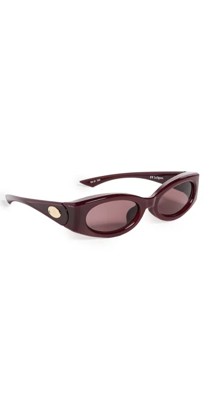 Le Specs Glaciem Sunglasses Burgundy