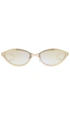 Le Specs Glitch In Bright Gold