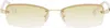 Le Specs Gold & White Enigmatic Sunglasses