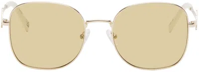 Le Specs Gold Metamorphosis Sunglasses In Lsu2429721