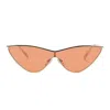 Le Specs Gold/orange The Fugitive Sunglasses In Gold